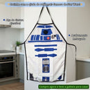 Avental Cozinha R2-D2 Robô Star Wars Divertido Estampa Geek Presente Amigos Família Churrasco