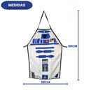 Avental Cozinha R2-D2 Robô Star Wars Divertido Estampa Geek Presente Amigos Família Churrasco