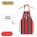 Avental Masculino São Paulo Tricolor Churrasco Futebol Pai Presente Cozinha Churrasqueiro Jogo Ponto Criativo