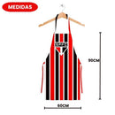 Avental Masculino São Paulo Tricolor Churrasco Futebol Pai Presente Cozinha Churrasqueiro Jogo Ponto Criativo