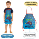 Avental Peva Game Infantil Menino Cozinha Pintura Resistente Escolar Ajustável Presente Controle