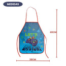 Avental Peva Game Infantil Menino Cozinha Pintura Resistente Escolar Ajustável Presente Controle