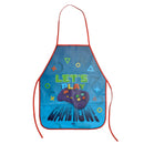 Avental Peva Game Infantil Menino Cozinha Pintura Resistente Escolar Ajustável Presente Controle