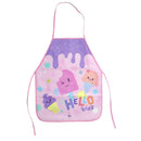 Avental Peva Hello Kids Infantil Menina Cozinha Escola Pintura Artes Durável Desenho Divertido