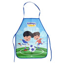 Avental PEVA Skipper Infantil Futebol Meninos Resistente Cozinha Pintura Artes Durável Criativo