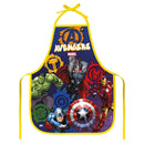 Avental PVC Infantil Avengers Super Herois Cozinha Marvel Studios Presente Geek Resistente Kids