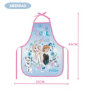 Avental PVC Frozen Disney Infantil Menina Cozinha Escolar Pintura Artes Resistente Kids Divertido