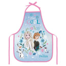 Avental PVC Frozen Disney Infantil Menina Cozinha Escolar Pintura Artes Resistente Kids Divertido