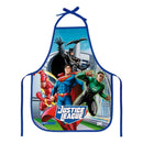 Avental PVC Liga Da Justiça DC Comics Infantil Escolar Arte Pintura Cozinha Resistente Presente