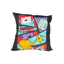 Almofada Turma da Hora Aventura Cartoon Network Finn Jake Preta Pequena Colecionável Decorativa Presente