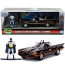 Brinquedo Batmobile e Batman Robin Classic TV DC Miniatura Jada Séries Colecionável Geek