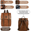 Bolsa Mochila de Costas Harry Potter Hogwarts Magia Laptop Juvenil Unissex Marrom Passeio Viagem Estudos