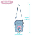 Bolsa Shoulder Bag Stitch Disney Jeans Juvenil Feminino Resistente Estilosa Passeio Alça Ajustável