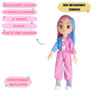 Boneca Carol Youtuber Infantil Brinquedo Meninas Divertido Presente Articulada Brincadeira