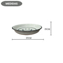 Bowl De Cerâmica Fundo Smile Resistente Elegante Durável Cozinha Jantar Servir Sopa Sofisticado