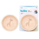 Bowl Silicone Bege Ventosa Cloudy Bebê Infantil Introdução Alimentar Mamãe BPA Free Maternidade Buba