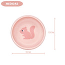 Bowl Silicone Rosa Ventosa Cloudy Bebê Infantil Introdução Alimentar Mamãe BPA Free Maternidade