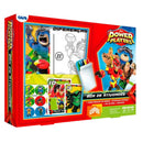 Box De Atividades Cartoon Power Players Jogo Brinquedo Pintar Giz de Cera Brincadeira Criança Ponto Criativo