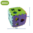 Brinquedo Educativo de Encaixar Cubo Educa Mais Didático Criança Infantil
