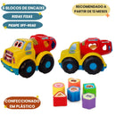 Brinquedo Geometrix Carrinho Didático Educativo Mundo Mágico Encaixe Menino Brincadeira Criança