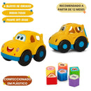 Brinquedo Geometrix Carrinho Didático Educativo Mundo Mágico Encaixe Menino Brincadeira Criança
