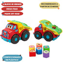 Brinquedo Geometrix Carrinho Didático Educativo Mundo Mágico Encaixe Menino Brincadeira Criança