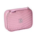 Kit Mochila de Carrinho Mala Bolsa Lancheira Térmica Duas Alças Estojo Box Rosa Femino Escolar Lanchinho Rebecca Bonbon Clio Megalomania