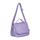 Kit Mochila de Carrinho Bolsa Mala Lancheira Térmica Duas Alças Estojo Box Feminino Juvenil Escolar Roxo Rebecca Bonbon Clio Megalomania