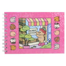 Livro De Colorir Boobie Goods Azul Rosa Lilás Stitch Disney 50 Folhas Desenho Pintura Capa Holográfica Colorida Criativo