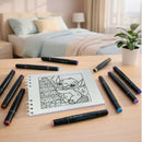 Livro De Colorir Boobie Goods Azul Rosa Lilás Stitch Disney 50 Folhas Desenho Pintura Capa Holográfica Colorida Criativo