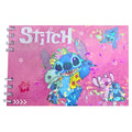Livro De Colorir Boobie Goods Azul Rosa Lilás Stitch Disney 50 Folhas Desenho Pintura Capa Holográfica Colorida Criativo