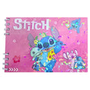 Livro De Colorir Boobie Goods Azul Rosa Lilás Stitch Disney 50 Folhas Desenho Pintura Capa Holográfica Colorida Criativo