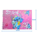 Livro De Colorir Boobie Goods Azul Rosa Lilás Stitch Disney 50 Folhas Desenho Pintura Capa Holográfica Colorida Criativo