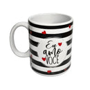 CANECAFRASEEUAMOVOCÊ - CANECA PORCELANA FRASE EU AMO VOCÊ 300ML