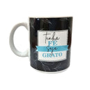 Caneca Porcelana Frase Tenha Fé Seja Grato 300ML Café Chá Presente Amigo Pai Mãe Qualidade Resistente Mimo Delicada