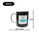 Caneca Porcelana Frase Tenha Fé Seja Grato 300ML Café Chá Presente Amigo Pai Mãe Qualidade Resistente Mimo Delicada