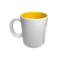 Caneca Porcelana 300Ml Fundo Colorido Azul Amarelo Preta Rosa Verde Café Chá Leite Presente
