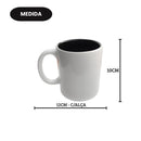 Caneca Porcelana 300Ml Fundo Colorido Azul Amarelo Preta Rosa Verde Café Chá Leite Presente