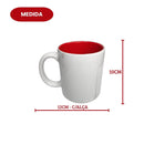 Caneca Porcelana 300Ml Fundo Colorido Azul Amarelo Preta Rosa Verde Café Chá Leite Presente