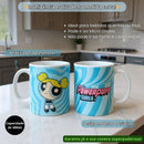 Caneca Porcelana Meninas Superpoderosas 300ml Café Chá Desenho Florzinha Lindinha Docinho Presente