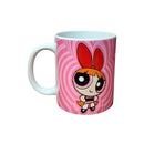 Caneca Porcelana Meninas Superpoderosas 300ml Café Chá Desenho Florzinha Lindinha Docinho Presente