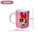 Caneca Porcelana Meninas Superpoderosas 300ml Café Chá Desenho Florzinha Lindinha Docinho Presente