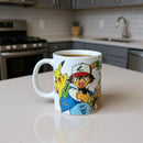 Caneca Porcelana Pokémon Anime Geek Pikachu 300ml Resistente Café Chá Qualidade Presente Amigos