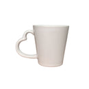 Caneca Com Alça de Coração 200ml Branca Love Presente Café Leite Chá Mãe Dia dos Namorados Clássica