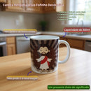 Caneca Cerâmica Jesus 300 ML Presente Café Mãe Pai Amigo Católico