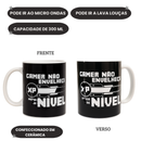 Caneca Frase Gamer Não Envelhece XP Passa de Nível 300ML Cerâmica Nerd Café Chá Leite Pai Presente