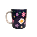 Caneca Florida 300ml Porcelana Presente Mãe Vó Amiga Café Chá Leite Resistente Delicado Amor