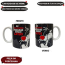 Caneca Frajola Frase As Melhores Pessoas Amam Gato Looney Tunes Café Chá Presente Porcelana 300ml