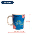 Caneca Frase Mãe Você é o Exemplo Que Me Inspiro Todos os Dias 300ML Porcelana Café Chá Presente