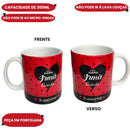 Caneca Porcelana Frase Para Minha Irmã Querida 300ML Love Café Chá Mãe Presente